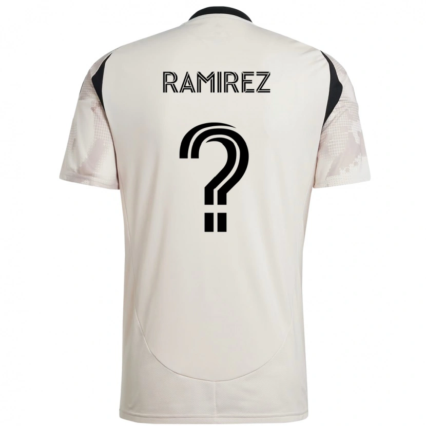 Danxen Mænd Ángel Ramírez #0 Rød Sort Udebane Spillertrøjer 2025/26 Trøje T-Shirt