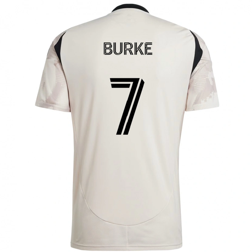 Danxen Mænd Cory Burke #7 Rød Sort Udebane Spillertrøjer 2025/26 Trøje T-Shirt