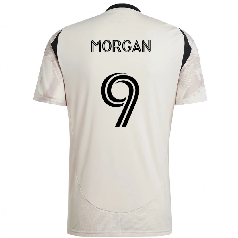 Danxen Mænd Lewis Morgan #9 Rød Sort Udebane Spillertrøjer 2025/26 Trøje T-Shirt