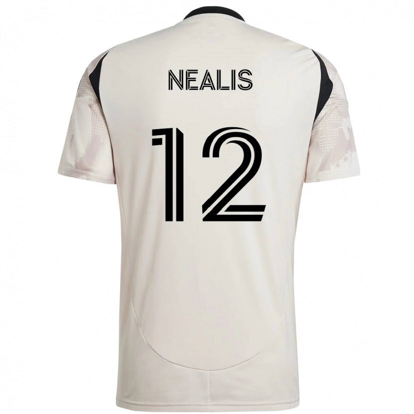 Danxen Mænd Dylan Nealis #12 Rød Sort Udebane Spillertrøjer 2025/26 Trøje T-Shirt