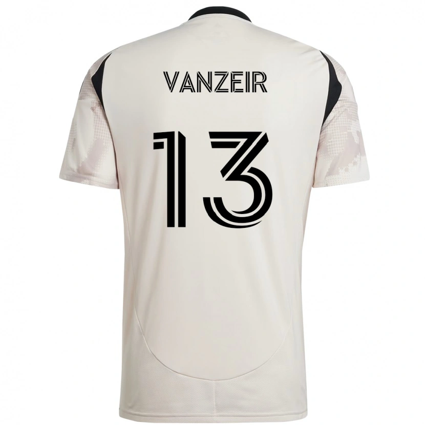 Danxen Mænd Dante Vanzeir #13 Rød Sort Udebane Spillertrøjer 2025/26 Trøje T-Shirt