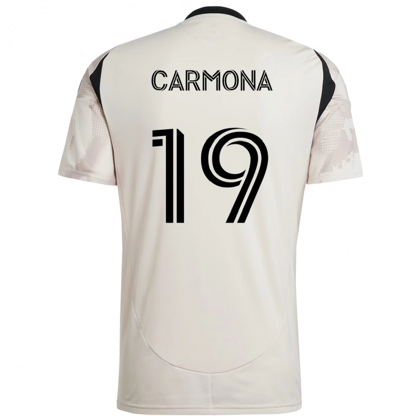 Danxen Mænd Wikelman Carmona #19 Rød Sort Udebane Spillertrøjer 2025/26 Trøje T-Shirt