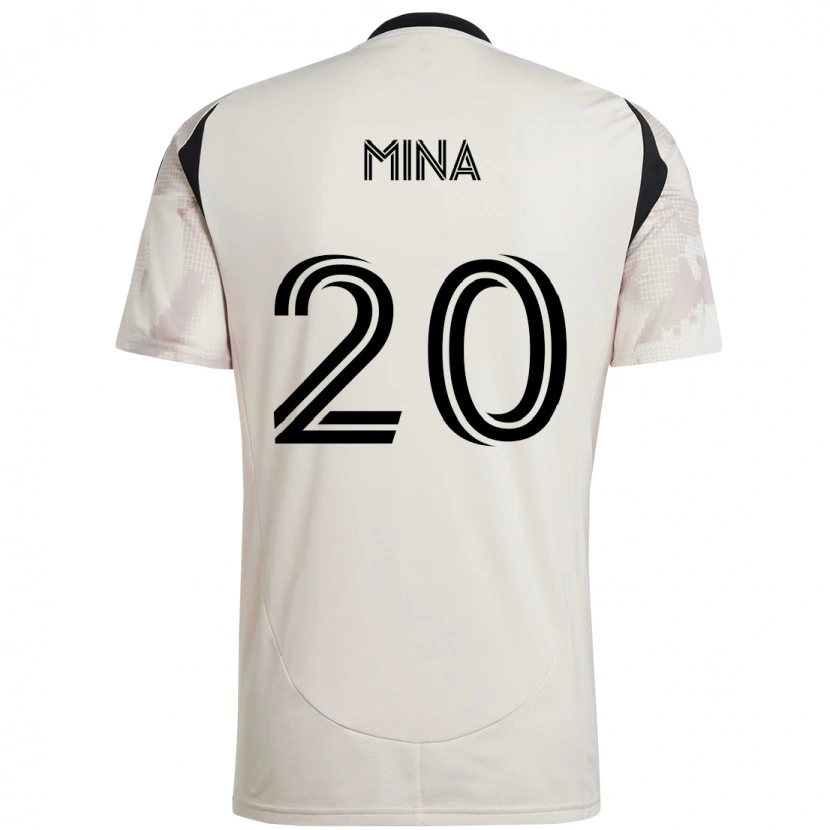 Danxen Mænd Juan Mina #20 Rød Sort Udebane Spillertrøjer 2025/26 Trøje T-Shirt