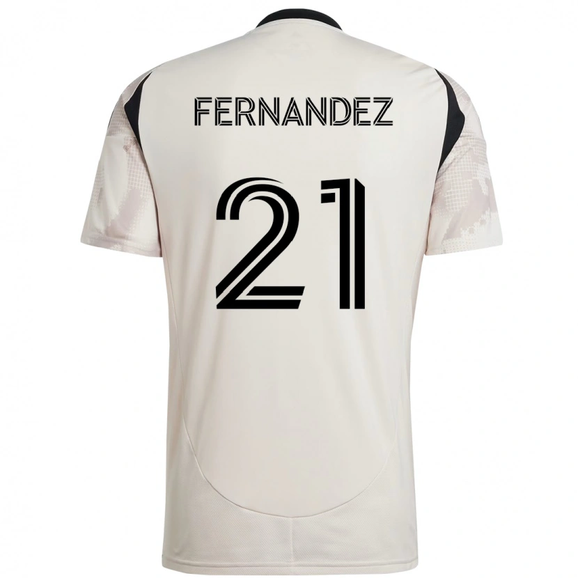 Danxen Mænd Omir Fernandez #21 Rød Sort Udebane Spillertrøjer 2025/26 Trøje T-Shirt
