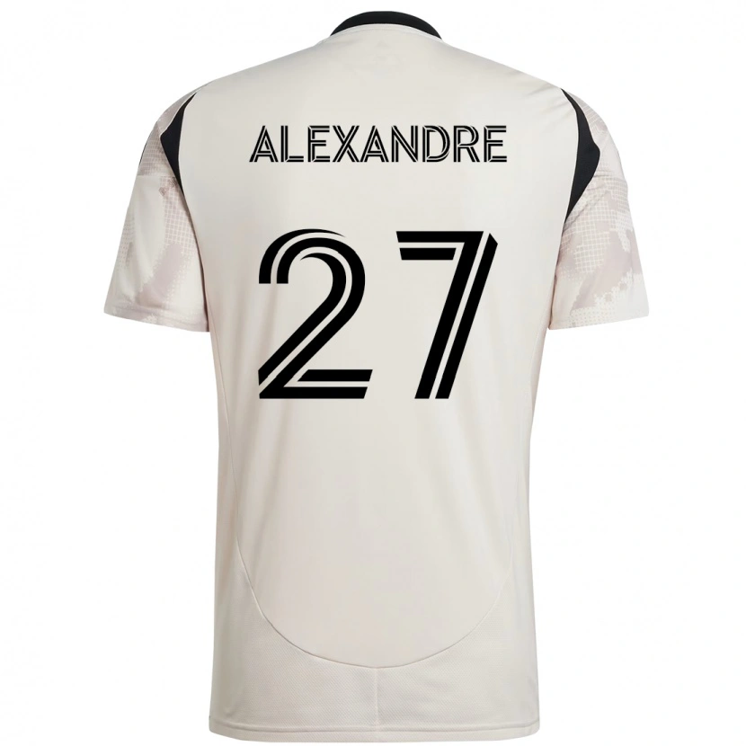 Danxen Mænd Davi Alexandre #27 Rød Sort Udebane Spillertrøjer 2025/26 Trøje T-Shirt