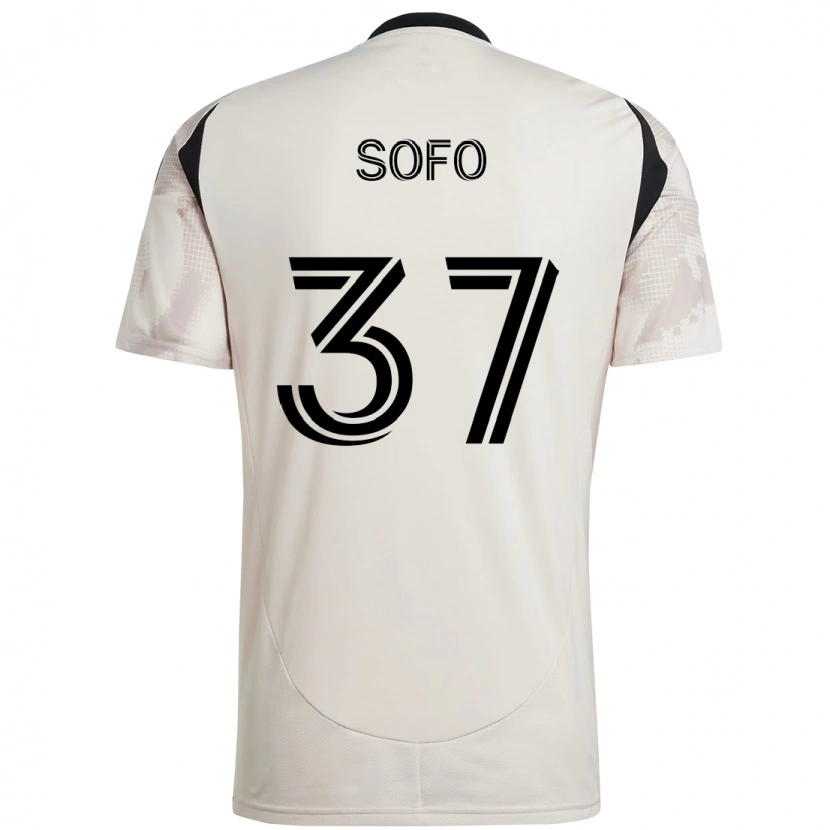 Danxen Mænd Mohammed Sofo #37 Rød Sort Udebane Spillertrøjer 2025/26 Trøje T-Shirt