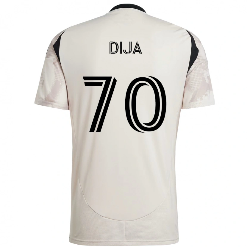 Danxen Mænd Dija #70 Rød Sort Udebane Spillertrøjer 2025/26 Trøje T-Shirt