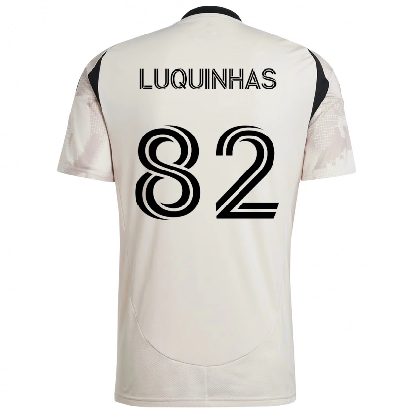 Danxen Mænd Luquinhas #82 Rød Sort Udebane Spillertrøjer 2025/26 Trøje T-Shirt