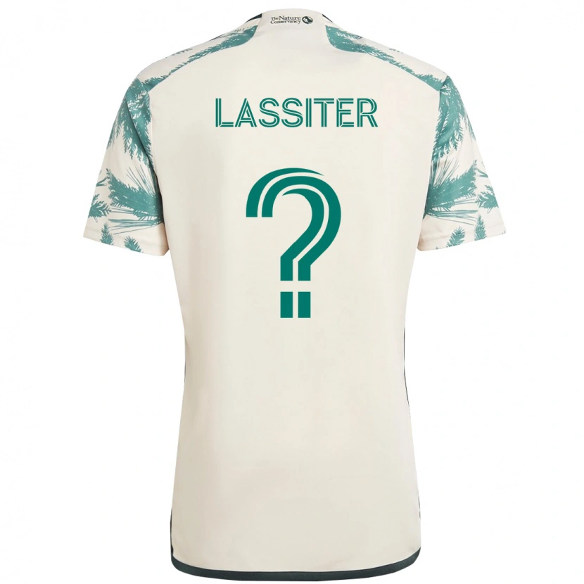 Danxen Mænd Ariel Lassiter #0 Sort Brun Udebane Spillertrøjer 2025/26 Trøje T-Shirt