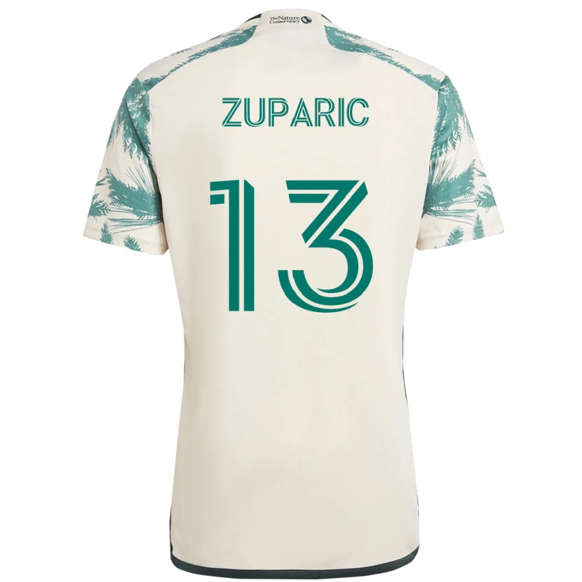 Danxen Mænd Dario Župarić #13 Sort Brun Udebane Spillertrøjer 2025/26 Trøje T-Shirt