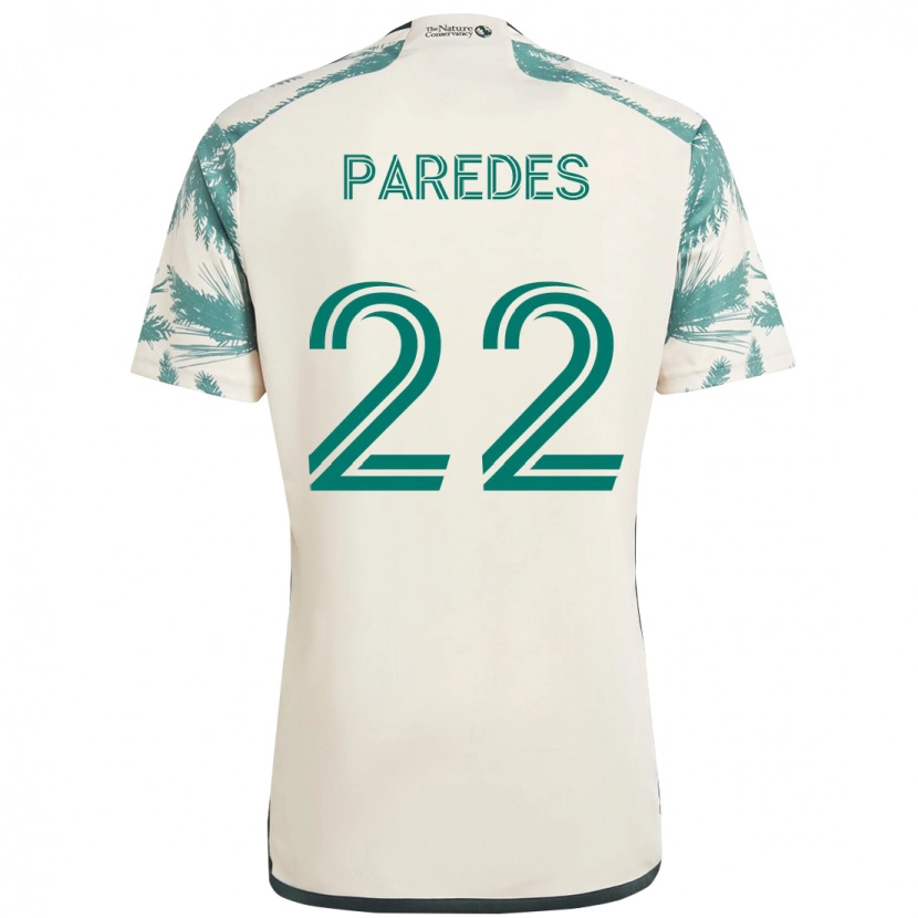 Danxen Mænd Cristhian Paredes #22 Sort Brun Udebane Spillertrøjer 2025/26 Trøje T-Shirt