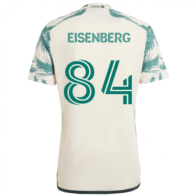 Danxen Mænd Max Eisenberg #84 Sort Brun Udebane Spillertrøjer 2025/26 Trøje T-Shirt