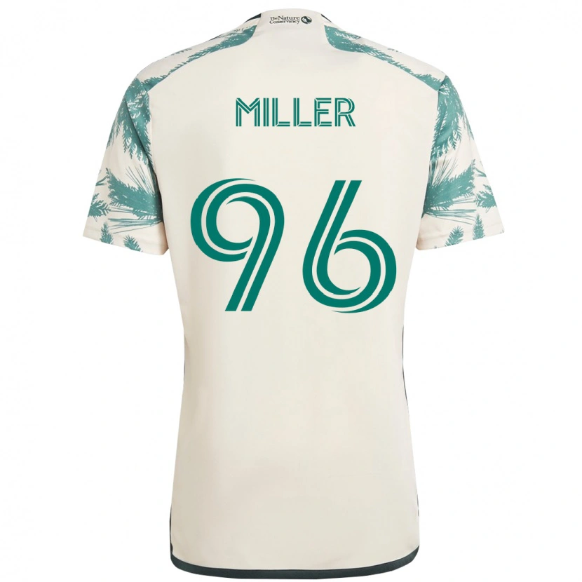 Danxen Mænd Carver Miller #96 Sort Brun Udebane Spillertrøjer 2025/26 Trøje T-Shirt