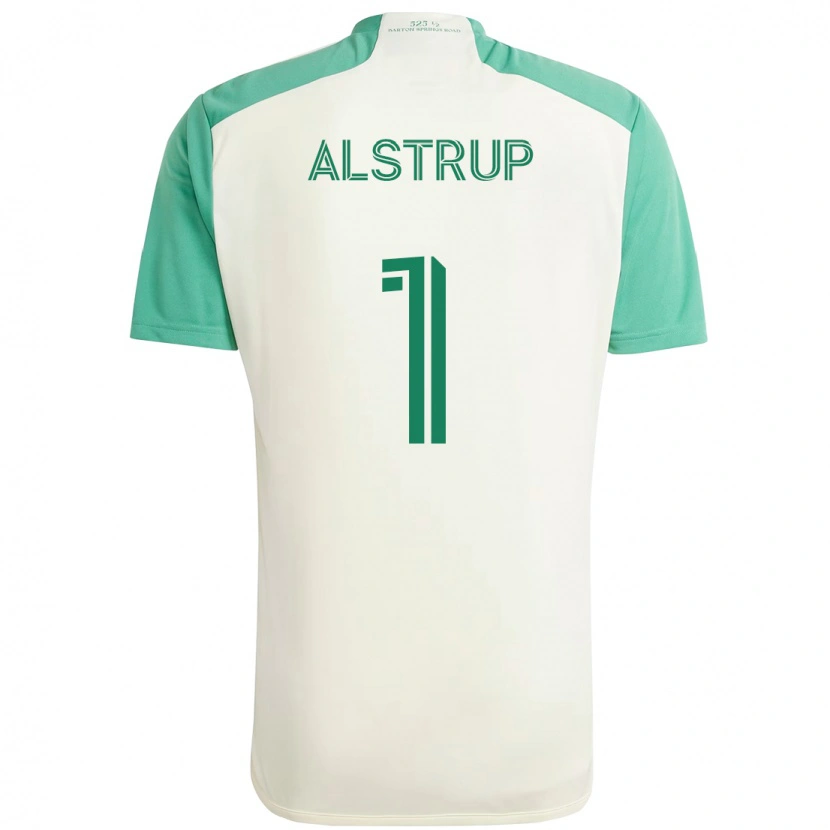 Danxen Mænd Marcus Alstrup #1 Grøn Sort Udebane Spillertrøjer 2025/26 Trøje T-Shirt