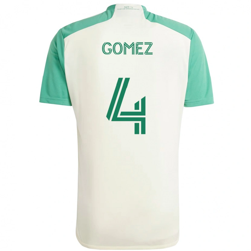 Danxen Mænd Antonio Gomez #4 Grøn Sort Udebane Spillertrøjer 2025/26 Trøje T-Shirt