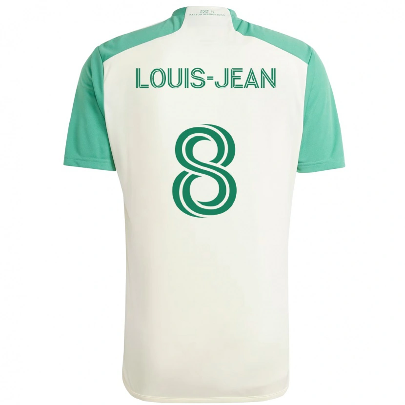 Danxen Mænd Steeve Louis-Jean #8 Grøn Sort Udebane Spillertrøjer 2025/26 Trøje T-Shirt