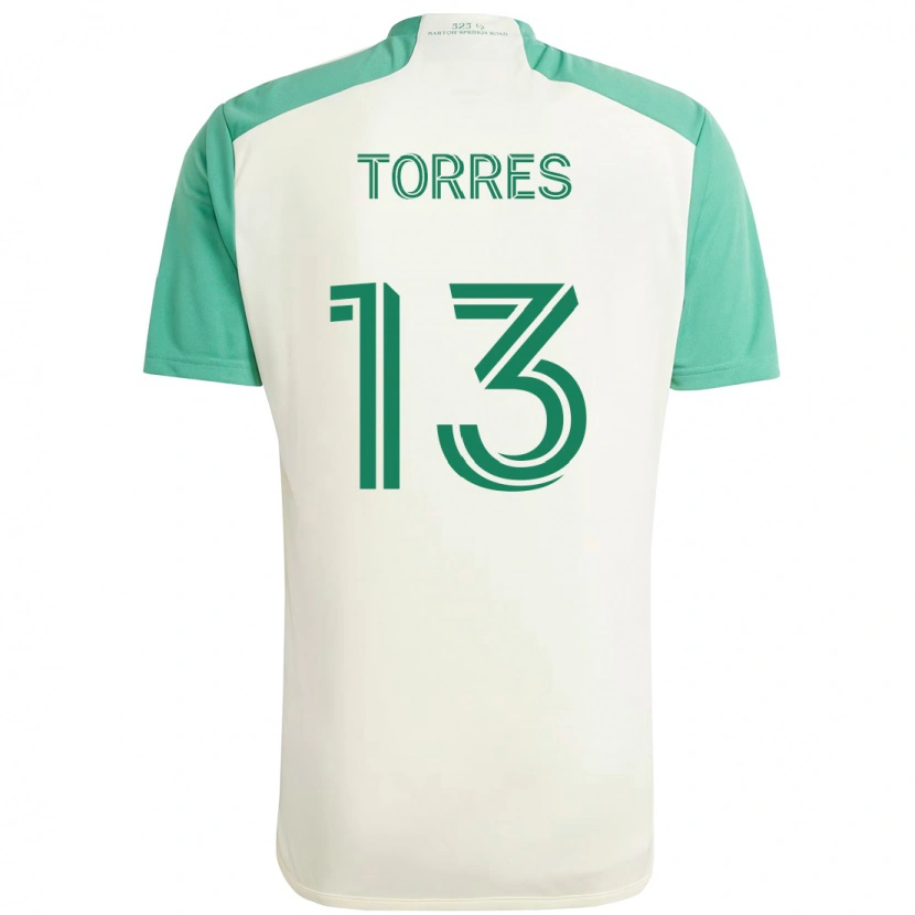 Danxen Mænd Leo Torres #13 Grøn Sort Udebane Spillertrøjer 2025/26 Trøje T-Shirt