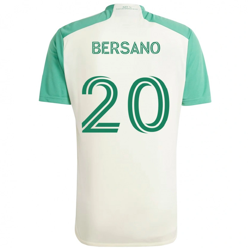 Danxen Mænd Matt Bersano #20 Grøn Sort Udebane Spillertrøjer 2025/26 Trøje T-Shirt