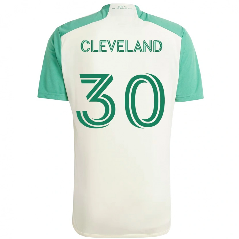 Danxen Mænd Stefan Cleveland #30 Grøn Sort Udebane Spillertrøjer 2025/26 Trøje T-Shirt