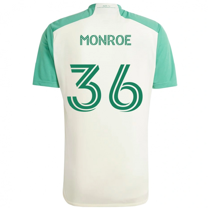Danxen Mænd Greg Monroe #36 Grøn Sort Udebane Spillertrøjer 2025/26 Trøje T-Shirt