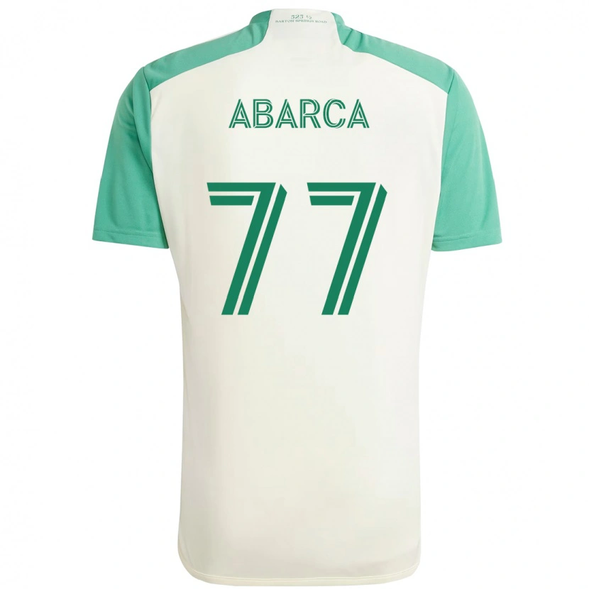 Danxen Mænd Diego Abarca #77 Grøn Sort Udebane Spillertrøjer 2025/26 Trøje T-Shirt