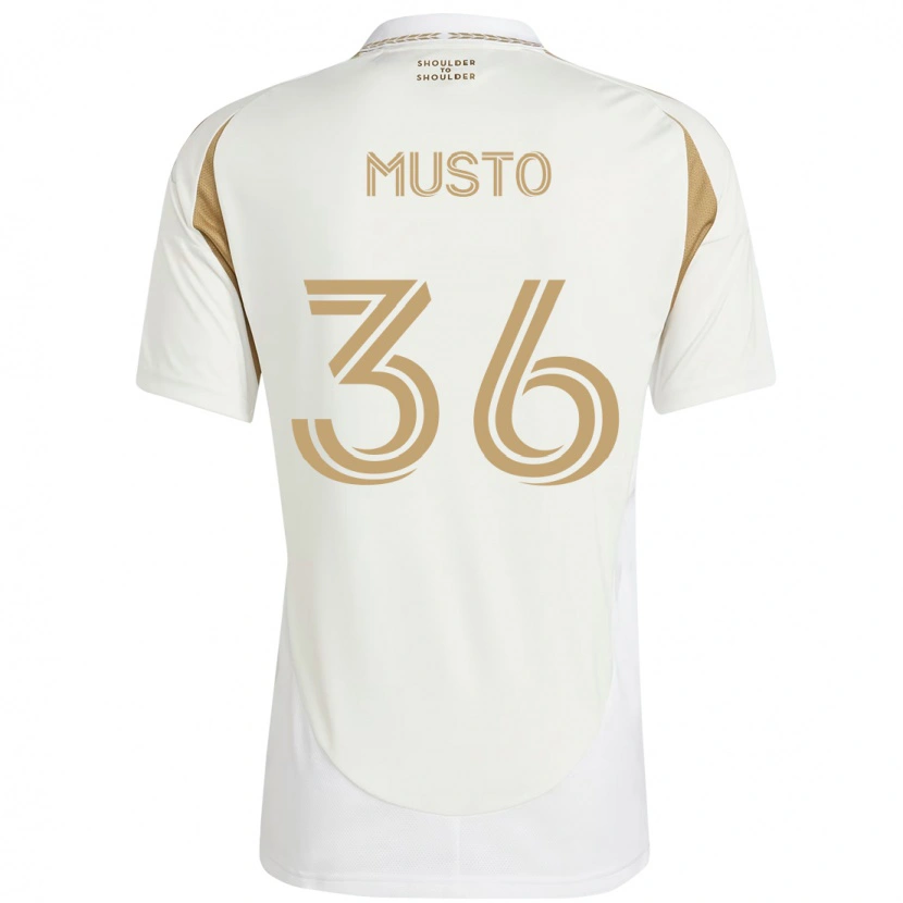Danxen Mænd Tommy Musto #36 Sort Brun Udebane Spillertrøjer 2025/26 Trøje T-Shirt