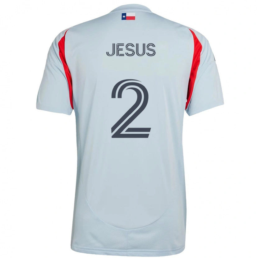 Danxen Mænd Geovane Jesus #2 Rød Marineblå Udebane Spillertrøjer 2025/26 Trøje T-Shirt
