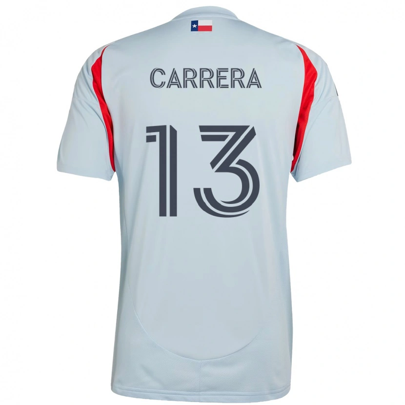 Danxen Mænd Antonio Carrera #13 Rød Marineblå Udebane Spillertrøjer 2025/26 Trøje T-Shirt