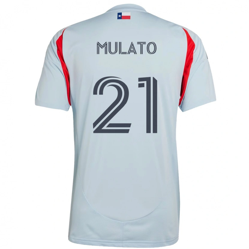 Danxen Mænd José Mulato #21 Rød Marineblå Udebane Spillertrøjer 2025/26 Trøje T-Shirt