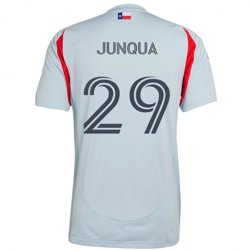 Danxen Mænd Sam Junqua #29 Rød Marineblå Udebane Spillertrøjer 2025/26 Trøje T-Shirt