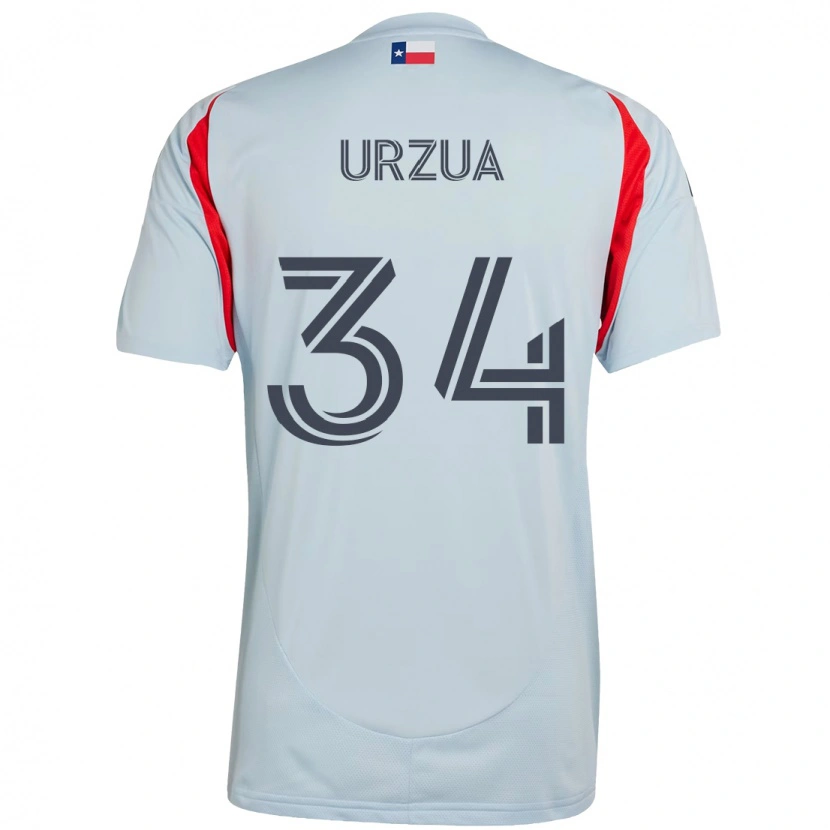 Danxen Mænd Alejandro Urzua #34 Rød Marineblå Udebane Spillertrøjer 2025/26 Trøje T-Shirt
