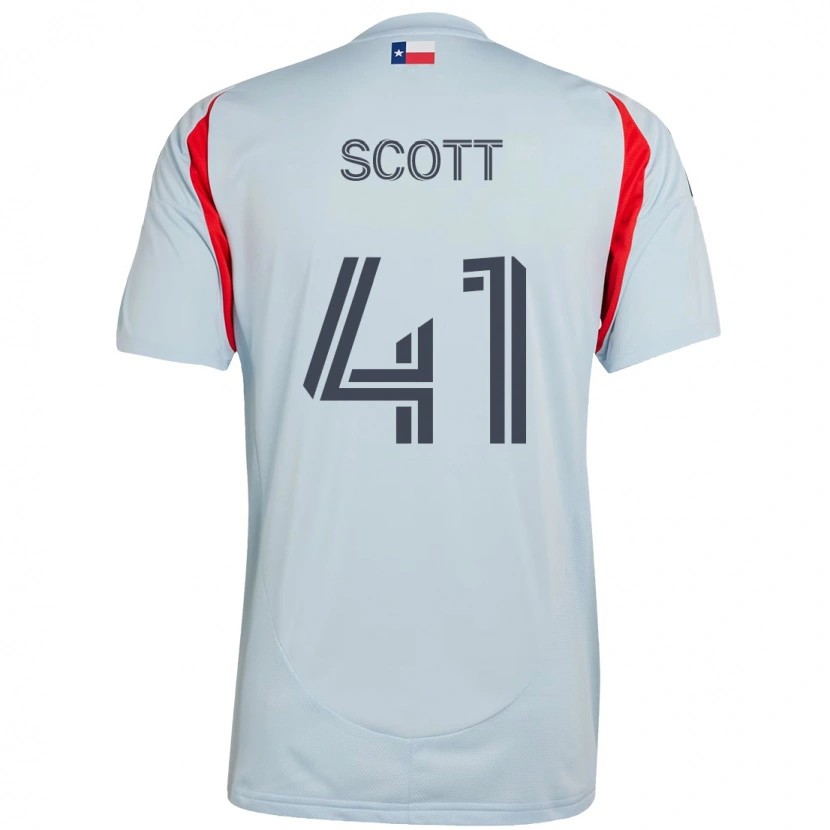 Danxen Mænd Tarik Scott #41 Rød Marineblå Udebane Spillertrøjer 2025/26 Trøje T-Shirt