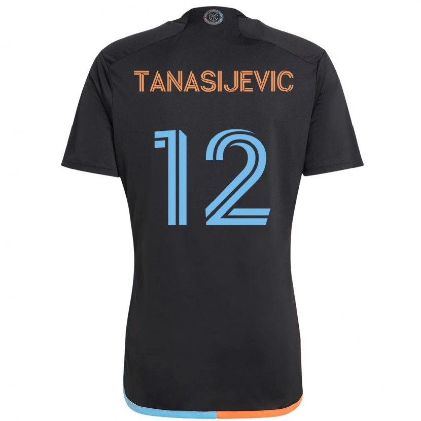 Danxen Mænd Strahinja Tanasijević #12 Lyseblå Udebane Spillertrøjer 2025/26 Trøje T-Shirt