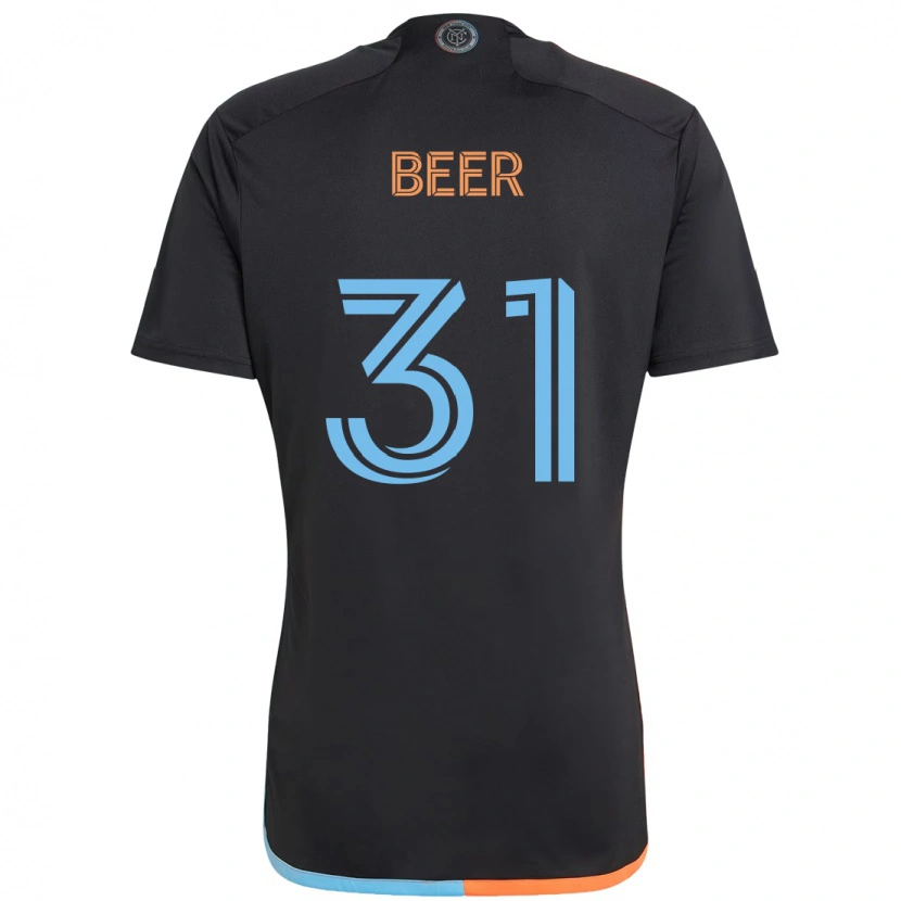 Danxen Mænd Jack Beer #31 Lyseblå Udebane Spillertrøjer 2025/26 Trøje T-Shirt