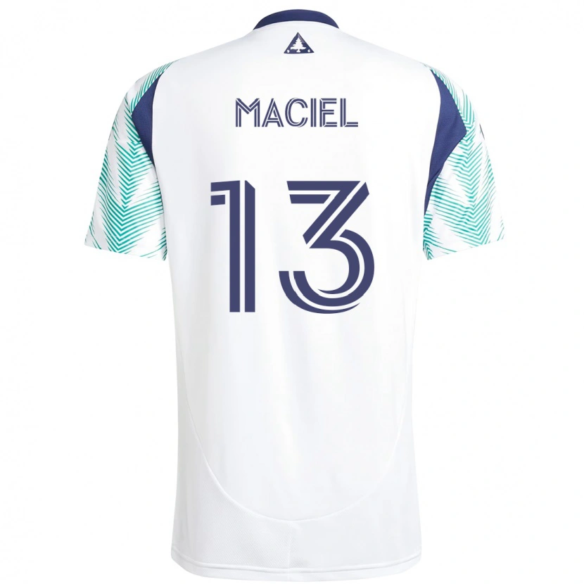 Danxen Mænd Maciel #13 Blå Rød Udebane Spillertrøjer 2025/26 Trøje T-Shirt