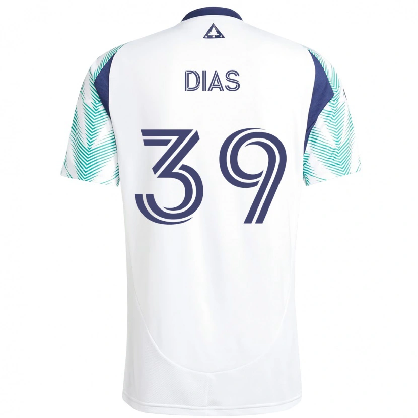 Danxen Mænd Marcos Dias #39 Blå Rød Udebane Spillertrøjer 2025/26 Trøje T-Shirt