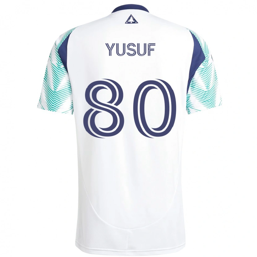 Danxen Mænd Alhassan Yusuf #80 Blå Rød Udebane Spillertrøjer 2025/26 Trøje T-Shirt