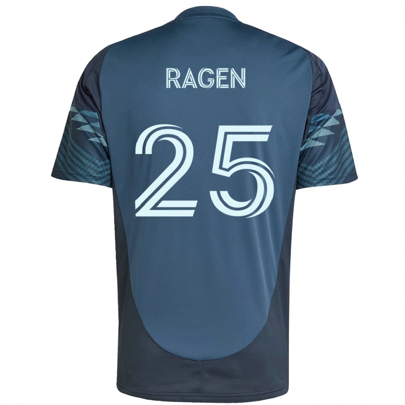 Danxen Mænd Jackson Ragen #25 Grøn Hvid Udebane Spillertrøjer 2025/26 Trøje T-Shirt