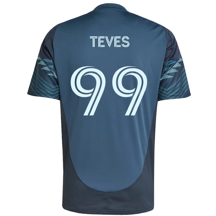 Danxen Mænd Dylan Teves #99 Grøn Hvid Udebane Spillertrøjer 2025/26 Trøje T-Shirt