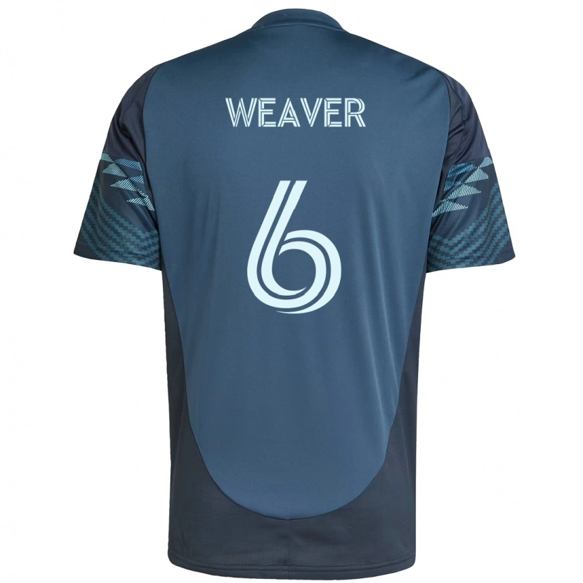 Danxen Mænd Morgan Weaver #6 Grøn Hvid Udebane Spillertrøjer 2025/26 Trøje T-Shirt