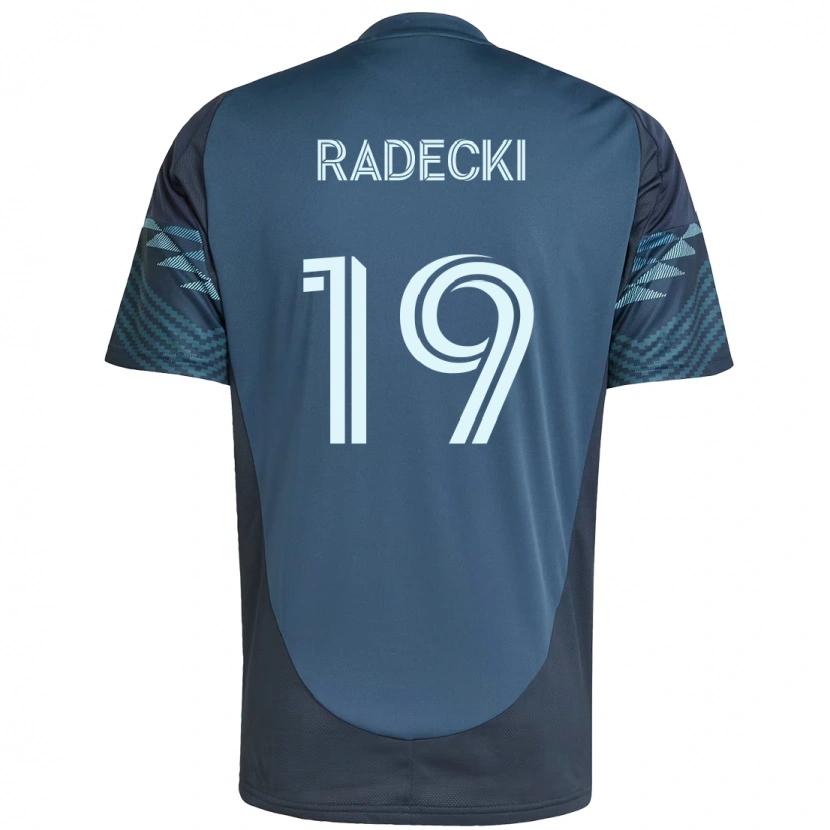 Danxen Mænd Taylor Radecki #19 Grøn Hvid Udebane Spillertrøjer 2025/26 Trøje T-Shirt