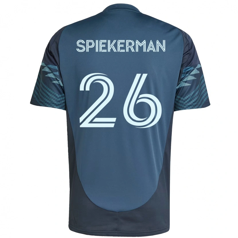 Danxen Mænd Stephanie Spiekerman #26 Grøn Hvid Udebane Spillertrøjer 2025/26 Trøje T-Shirt