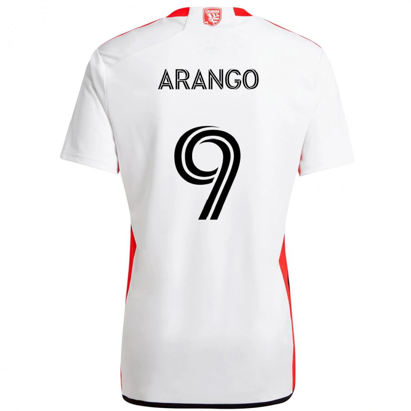 Danxen Mænd Cristian Arango #9 Sort Mørkeblå Udebane Spillertrøjer 2025/26 Trøje T-Shirt