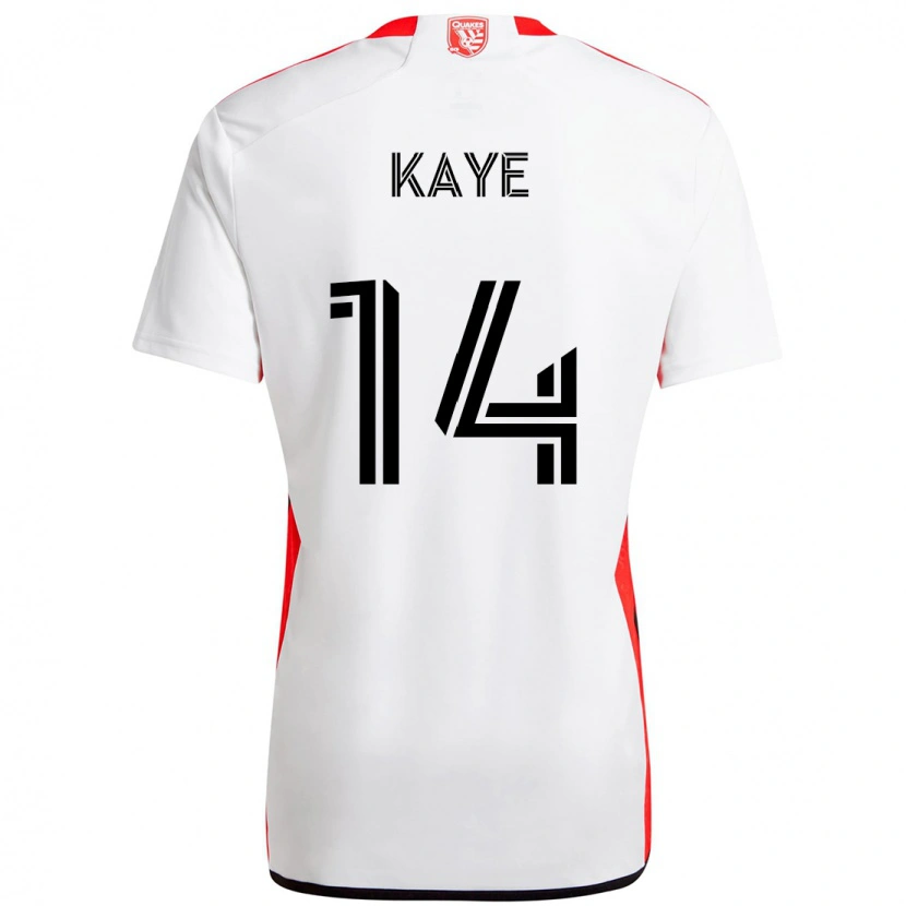 Danxen Mænd Mark-Anthony Kaye #14 Sort Mørkeblå Udebane Spillertrøjer 2025/26 Trøje T-Shirt