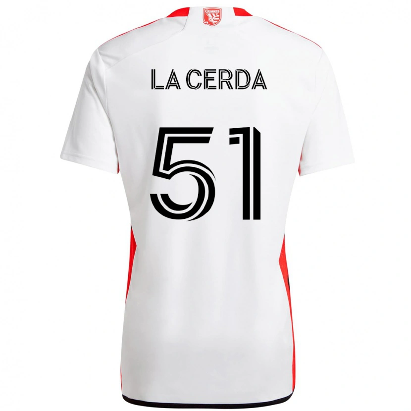 Danxen Mænd Eric De La Cerda #51 Sort Mørkeblå Udebane Spillertrøjer 2025/26 Trøje T-Shirt
