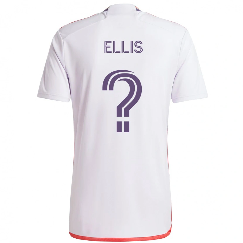 Danxen Mænd Justin Ellis #0 Lilla Hvid Udebane Spillertrøjer 2025/26 Trøje T-Shirt