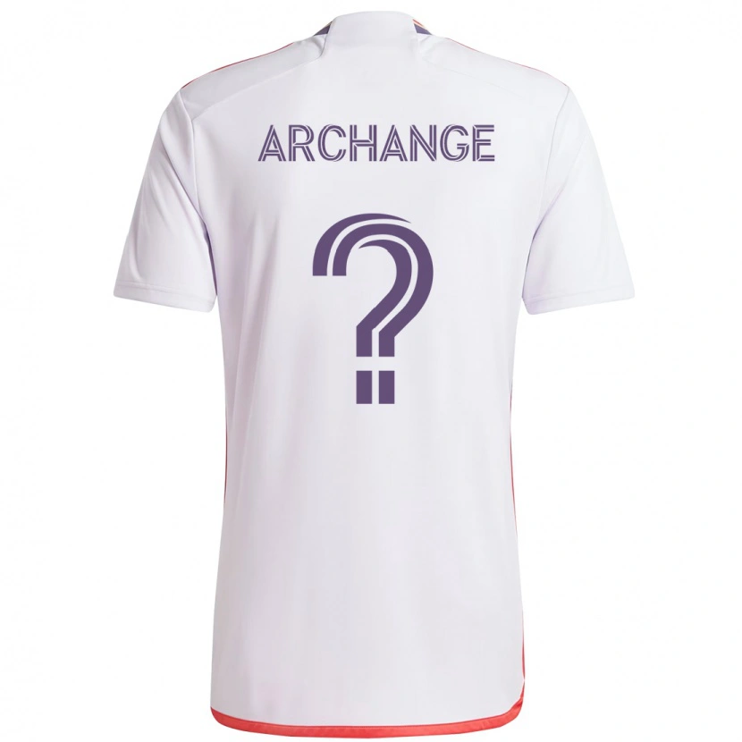 Danxen Mænd Clovis Archange #0 Lilla Hvid Udebane Spillertrøjer 2025/26 Trøje T-Shirt