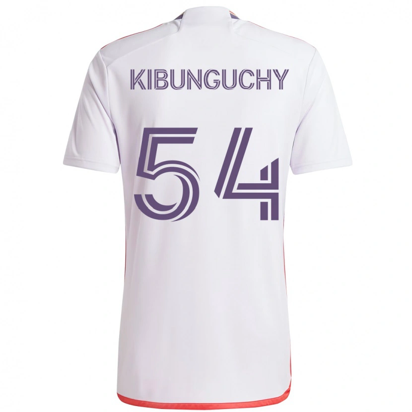 Danxen Mænd Nabi Kibunguchy #54 Lilla Hvid Udebane Spillertrøjer 2025/26 Trøje T-Shirt