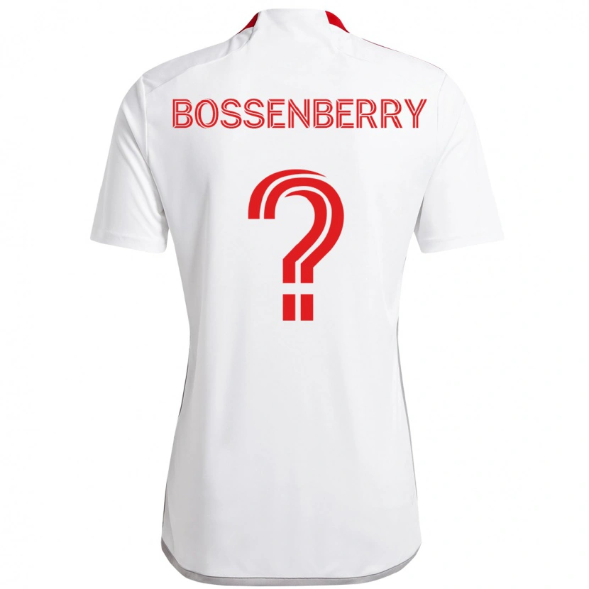 Danxen Mænd Antone Bossenberry #0 Rød Hvid Udebane Spillertrøjer 2025/26 Trøje T-Shirt