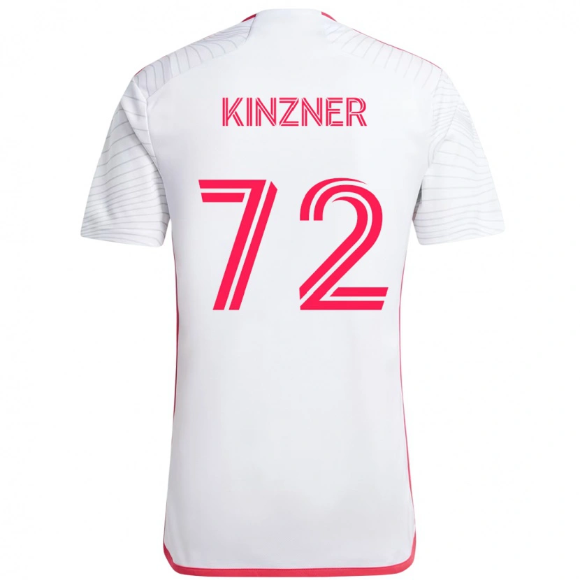 Danxen Mænd Eric Kinzner #72 Magenta Hvid Udebane Spillertrøjer 2025/26 Trøje T-Shirt